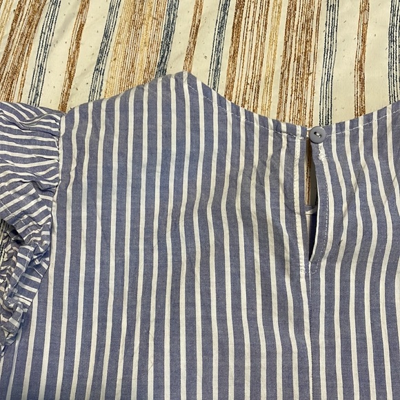 Apricot Blue Striped Dress - Picture 3 of 3